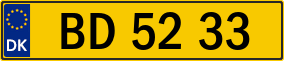 Trailer License Plate